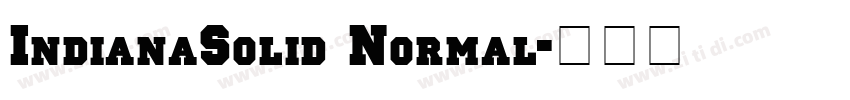 IndianaSolid Normal字体转换